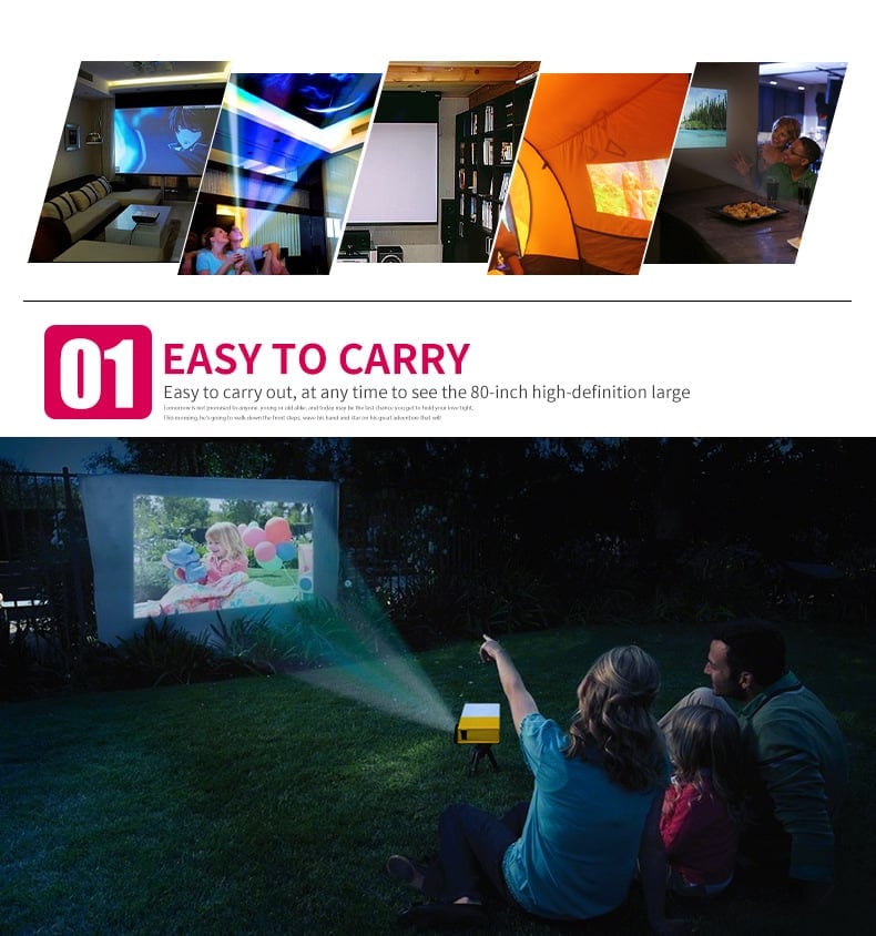 Portable Mini Home Theater Projector