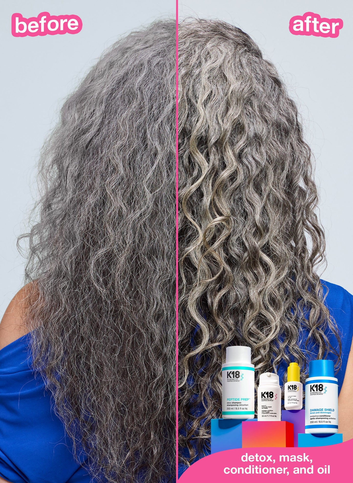 Full-Size Leave-In Molecular Repair Hair Mask 50mL 15mL 100mL